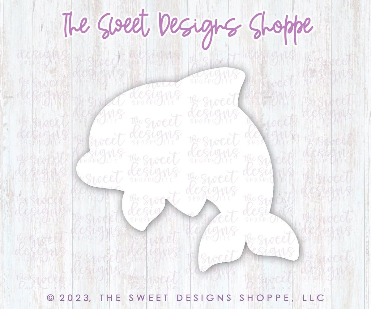 Cookie Cutters - Chubby Dolphin - Cookie Cutter - The Sweet Designs Shoppe - TSDS - - ALL,Animal,Animals,Animals and Insects,Cookie Cutter,fish,Kids / Fantasy,Promocode,STL,summer,under the sea
