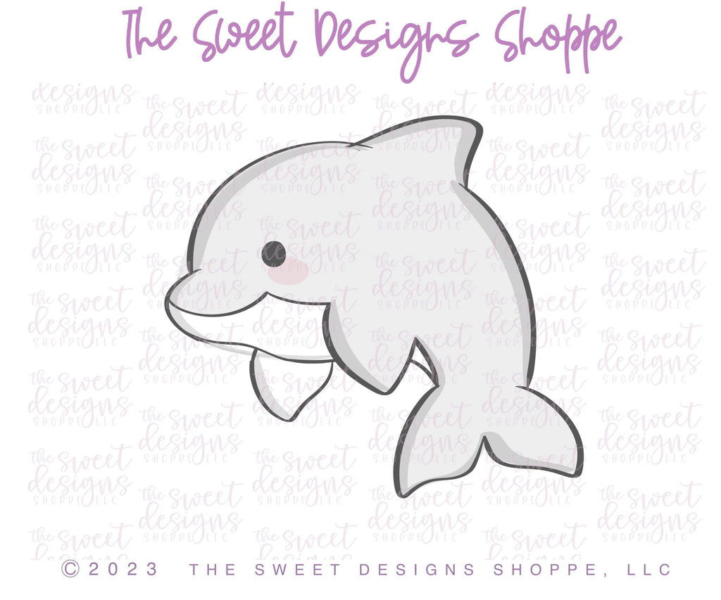 Cookie Cutters - Chubby Dolphin - Cookie Cutter - The Sweet Designs Shoppe - - ALL, Animal, Animals, Animals and Insects, Cookie Cutter, fish, Kids / Fantasy, Promocode, summer, under the sea