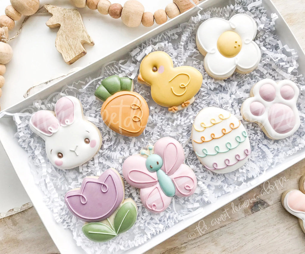 Cookie Cutters - Chubby Easter Set - Set of 8 - Cookie Cutters - Sweet Designs Shoppe - - ALL, Animal, Animals, Animals and Insects, bunny, Cookie Cutter, Easter, Easter / Spring, Flower, Flowers, Leaves and Flowers, Promocode, regular sets, set, spring, Trees Leaves and Flowers, Woodlands Leaves and Flowers