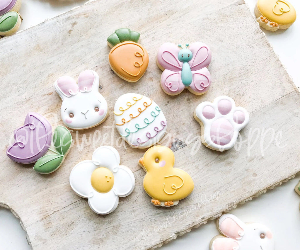 Cookie Cutters - Chubby Easter Set - Set of 8 - Cookie Cutters - The Sweet Designs Shoppe - TSDS - - ALL,Animal,Animals,Animals and Insects,bunny,Cookie Cutter,Easter,Easter / Spring,Flower,Flowers,Leaves and Flowers,Promocode,regular sets,set,spring,STL,Trees Leaves and Flowers,Woodlands Leaves and Flowers