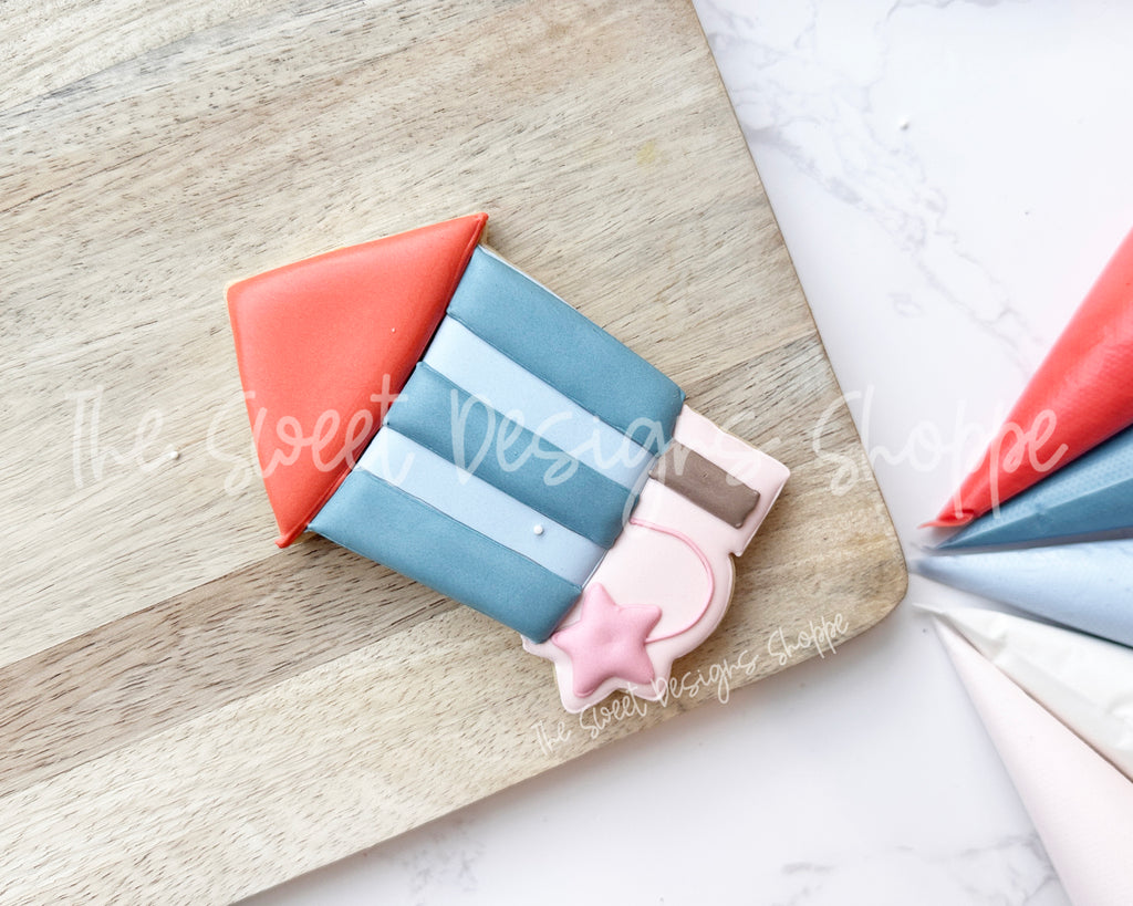 Cookie Cutters - Chubby Firecracker - Cookie Cutter - The Sweet Designs Shoppe - TSDS - - 4th,4th July,4th of July,ALL,America,Cookie Cutter,fireworks,fourth of July,Independence,Miscellaneous,New Year,patriotic,Promocode,STL,USA