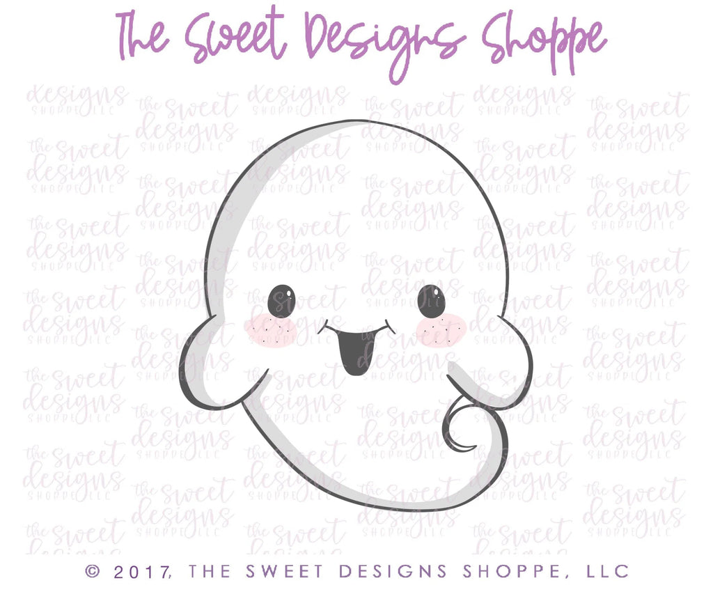 Cookie Cutters - Chubby Ghost 2018 - Cookie Cutter - Sweet Designs Shoppe - - ALL, Boo, Cookie Cutter, Fall / Halloween, Ghost, halloween, Monsters, Promocode