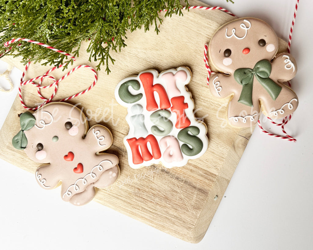 Cookie Cutters - Chubby Gingerbread Christmas Cookie Cutters Set - Set of 3 - Cookie Cutters - The Sweet Designs Shoppe - TSDS - - ALL,Christmas,Christmas / Winter,Christmas Cookies,Cookie Cutter,Ginger boy,ginger bread,Ginger girl,Gingerboy,gingerbread,gingerbread man,Gingergirl,Mini Sets,Promocode,regular sets,set,STL
