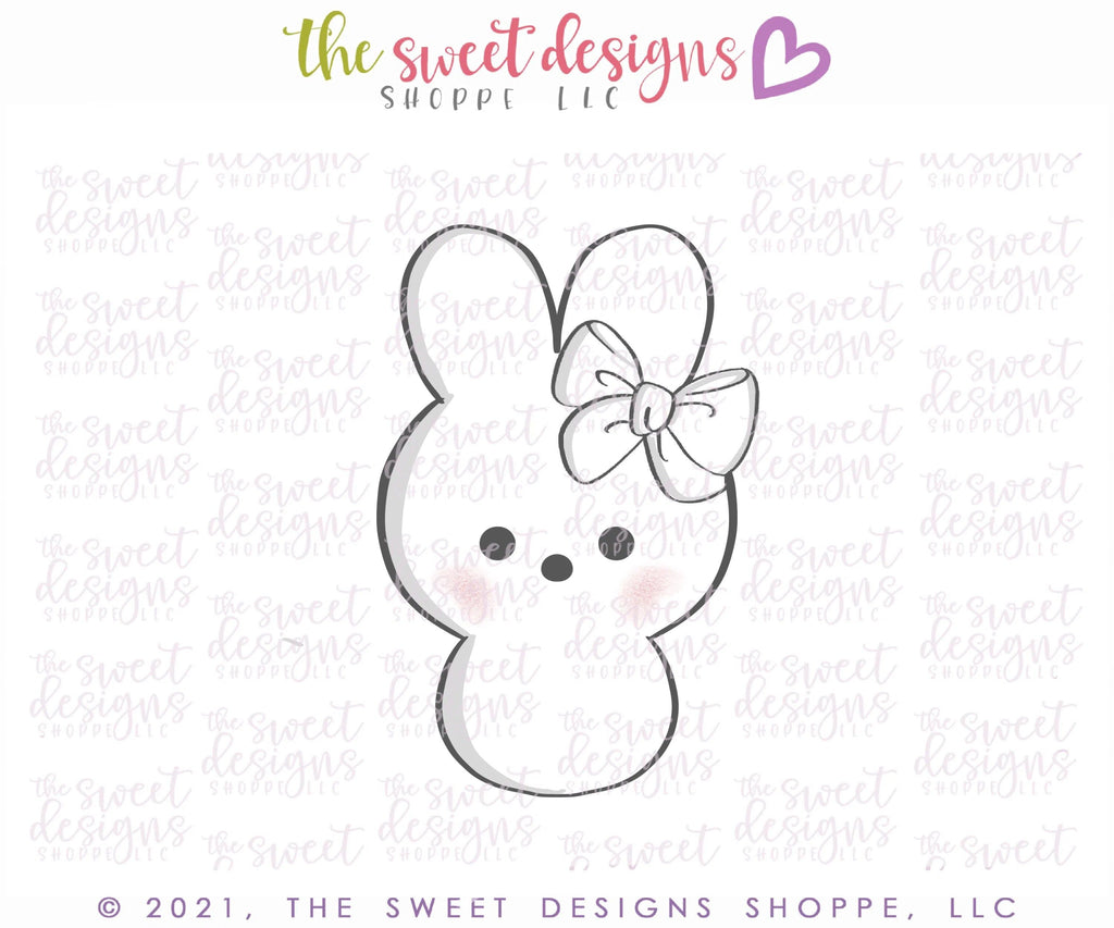 Cookie Cutters - Chubby Girly Marshmallow - Cookie Cutter - The Sweet Designs Shoppe - TSDS - - ALL,Animal,Animals,Animals and Insects,Cookie Cutter,easter,Easter / Spring,Peep,Peeps,Promocode