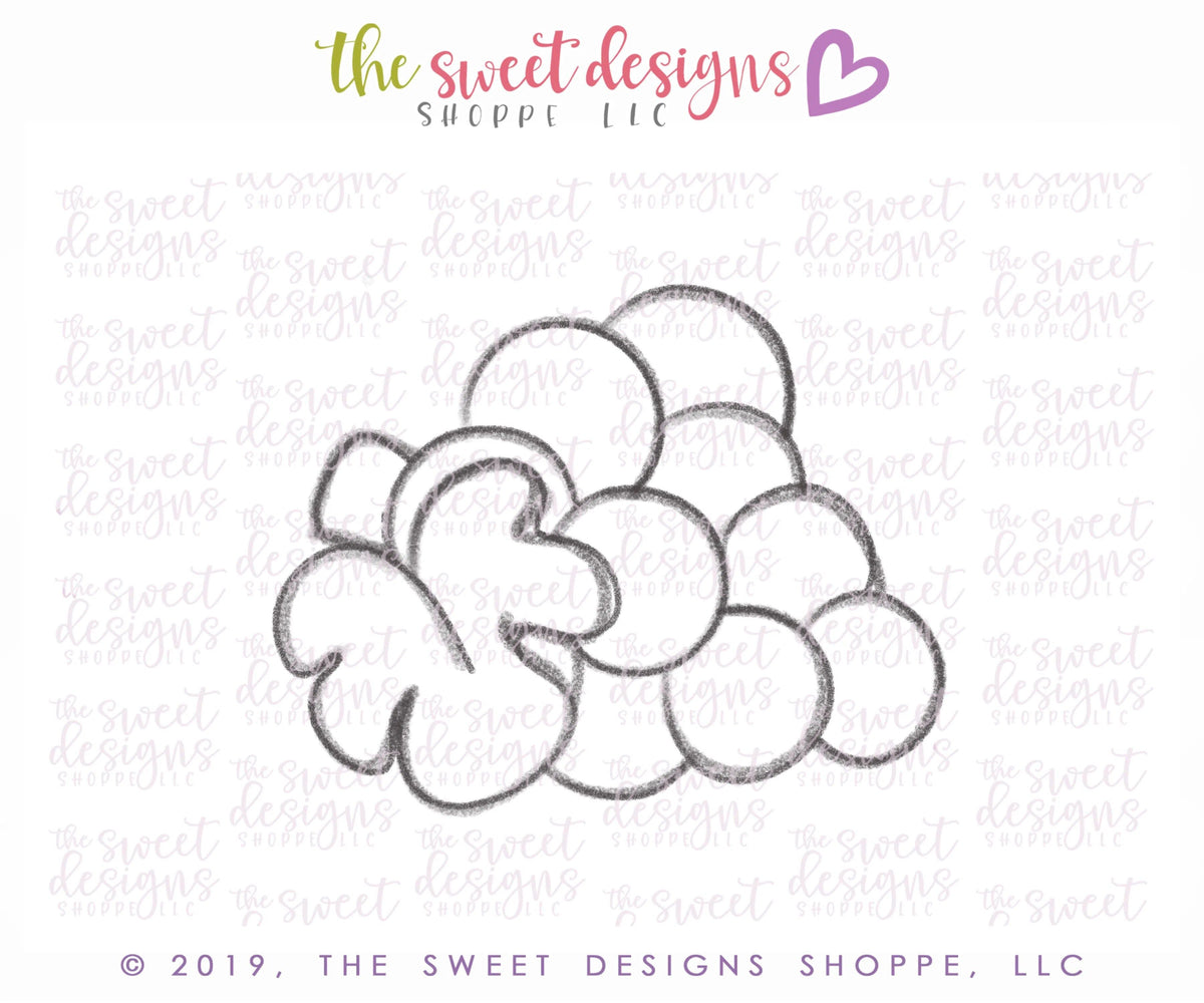 Cookie Cutters - Chubby Grapes - Cookie Cutter - The Sweet Designs Shoppe - TSDS - - ALL,Communion,Cookie Cutter,First Communion,Food,Food & Beverages,Food and Beverage,fruits,Fruits and Vegetables,grapes,Promocode,Religious