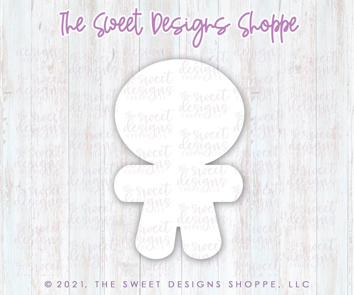 Cookie Cutters - Chubby head Gingerboy - Cookie Cutter - The Sweet Designs Shoppe - TSDS - - ALL,Christmas,Christmas / Winter,Christmas Cookies,Cookie Cutter,Ginger bread,Gingerbread,home,Promocode,STL