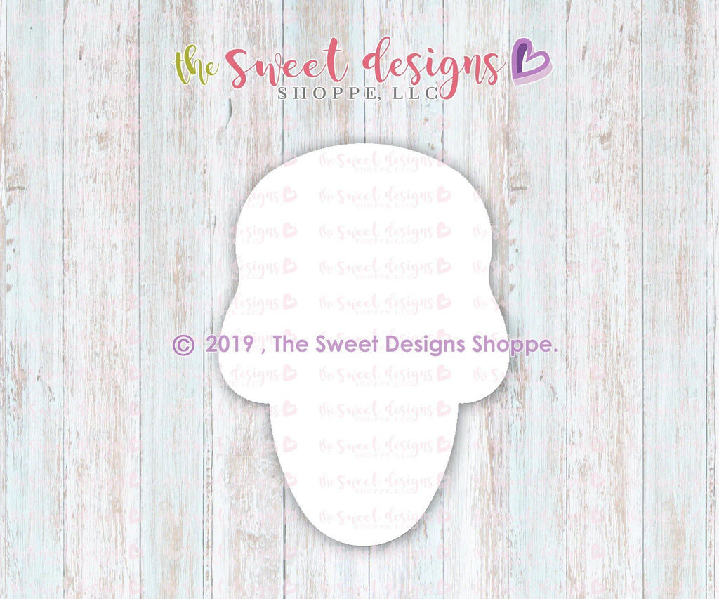 Cookie Cutters - Chubby Ice Cream - Cookie Cutter - The Sweet Designs Shoppe - TSDS - - ALL,cone,Cookie Cutter,dessert,Food,Food & Beverages,Food and Beverage,Ice Cream,icecream,Promocode,summer,Sweet,Sweets,valentine,valentines