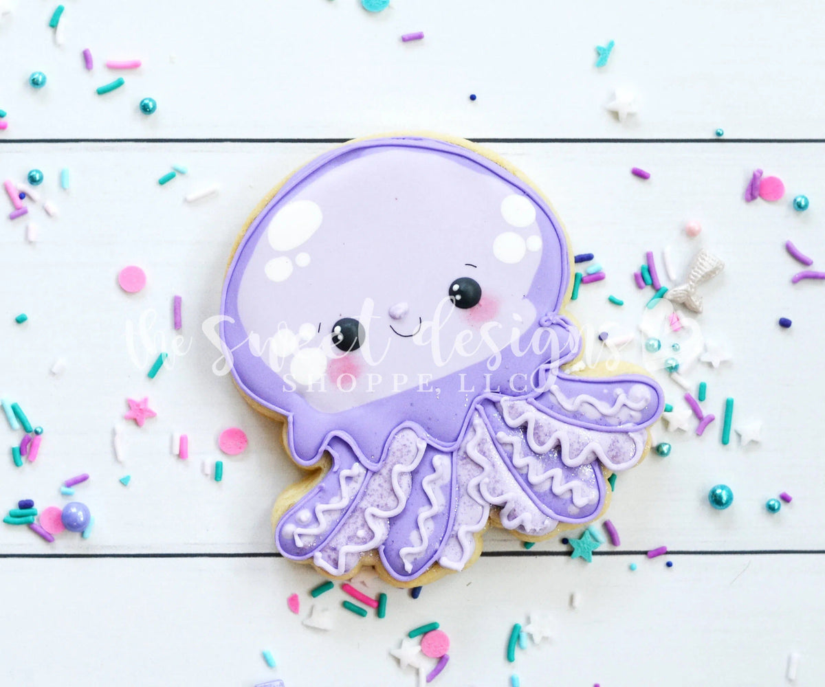 Cookie Cutters - Chubby Jellyfish v2- Cookie Cutter - The Sweet Designs Shoppe - TSDS - - ALL,Animal,Animals,beach,Cookie Cutter,Fantasy,Promocode,sand,STL,summer,under the sea
