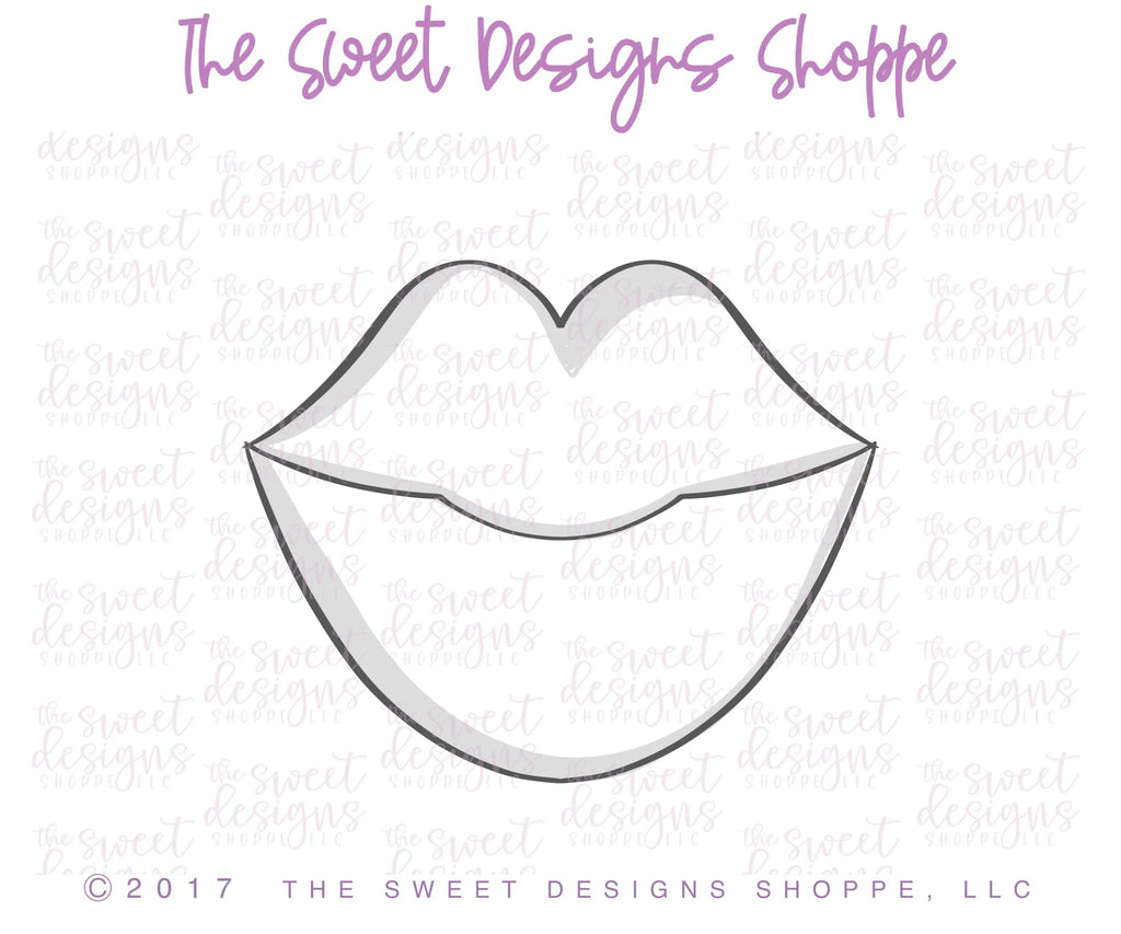 Cookie Cutters - Chubby Lips - Cookie Cutter - Sweet Designs Shoppe - - ALL, Bachelorette, beauty, Cookie Cutter, Lips, Love, patrick, patrick's, Promocode, spa, ST PATRICK, St. Pat, St. Patricks, Valentines