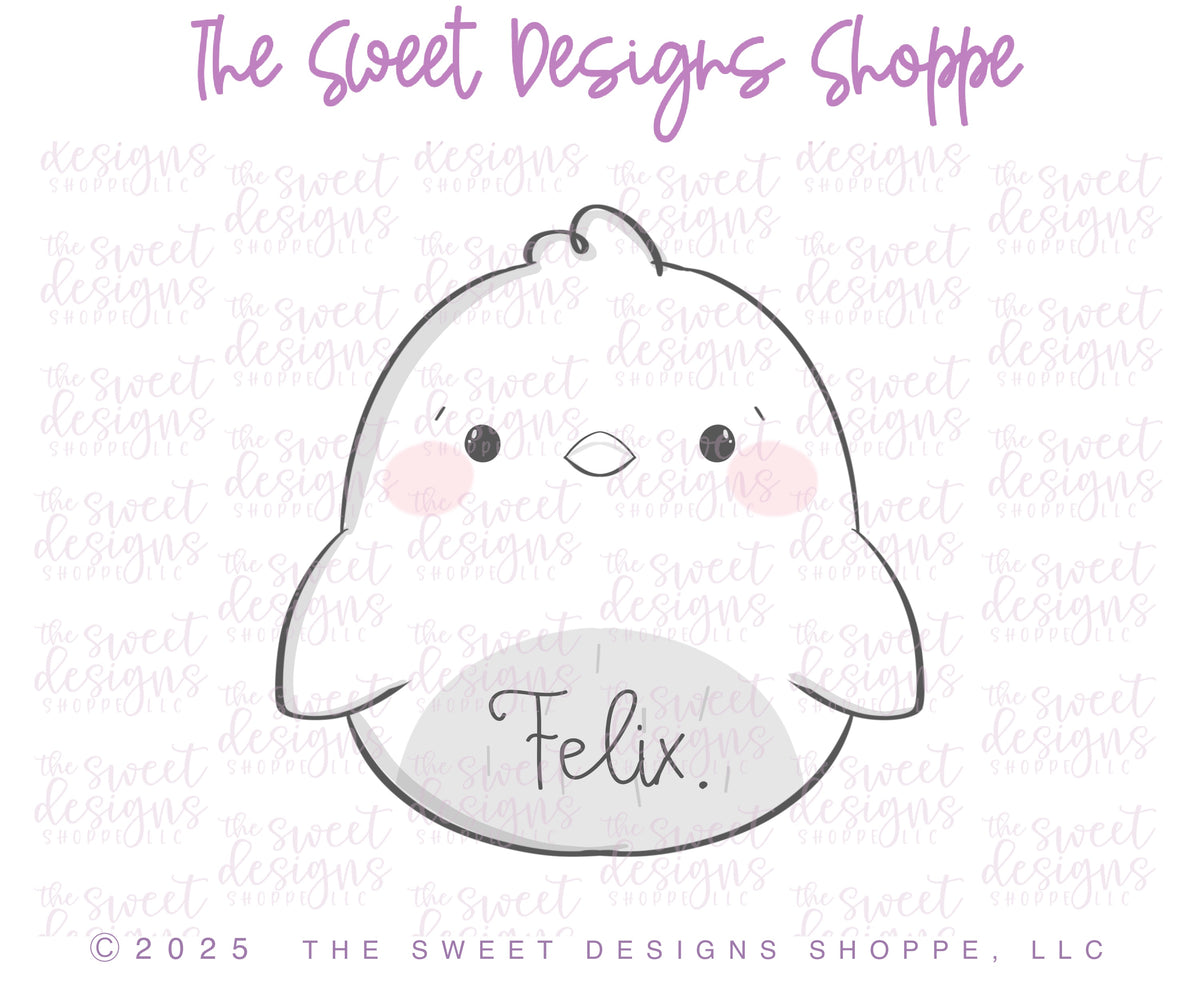 Cookie Cutters - Chubby Little Chick - Cookie Cutter - The Sweet Designs Shoppe - TSDS - - ALL,Animal,Animals,Chubby little chick,Cookie Cutter,Easter,Easter / Spring,little chick,Promocode,STL