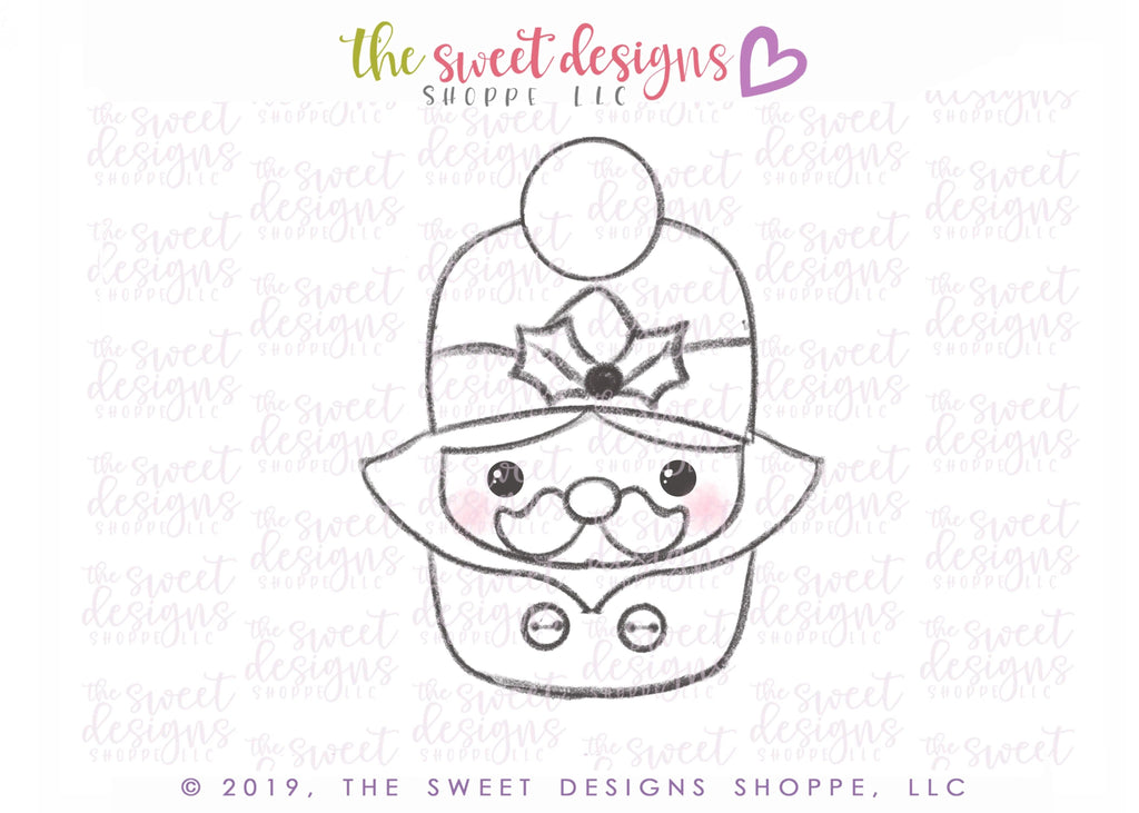 Cookie Cutters - Chubby Nutcracker with Pom Pom - Cookie Cutter - The Sweet Designs Shoppe - TSDS - - ALL,Christmas,Christmas / Winter,Christmas Cookies,Cookie Cutter,Nutcracker,Promocode