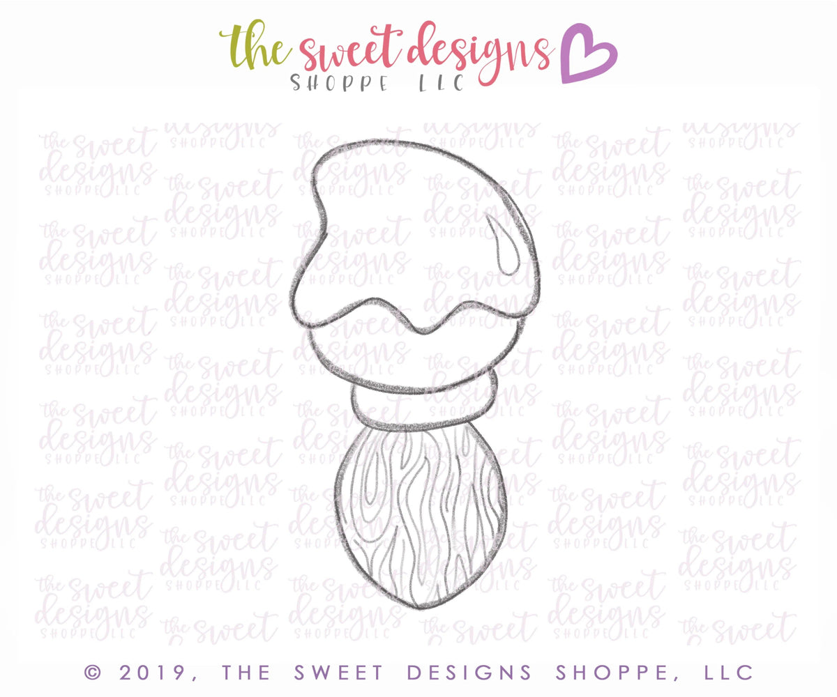 Cookie Cutters - Chubby Paint Brush - Cookie Cutter - The Sweet Designs Shoppe - TSDS - - ALL,back to school,Cookie Cutter,Grad,graduations,office,Promocode,School,School / Graduation,school supplies,STL