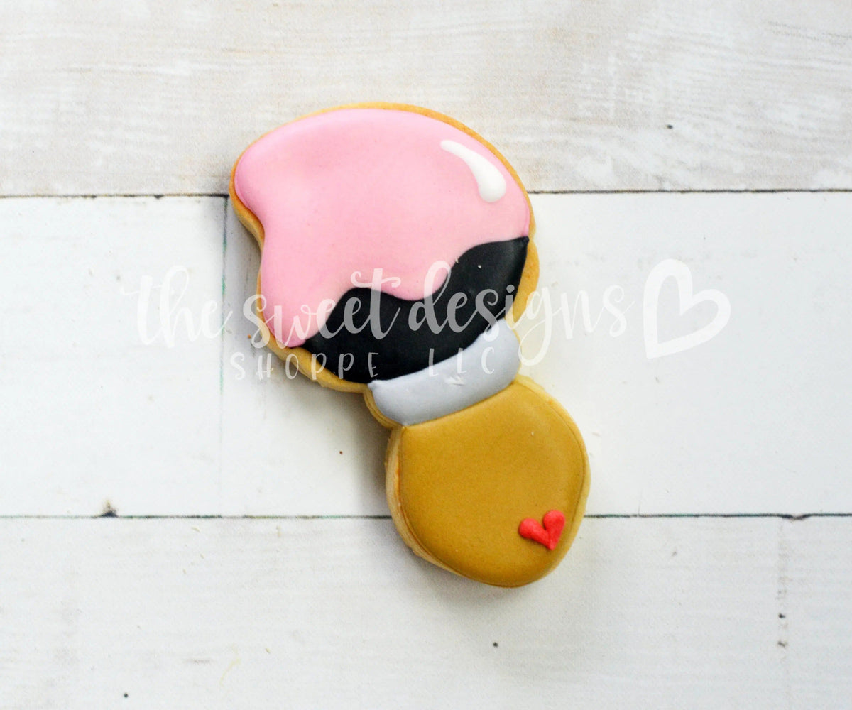 Cookie Cutters - Chubby Paint Brush - Cookie Cutter - The Sweet Designs Shoppe - TSDS - - ALL,back to school,Cookie Cutter,Grad,graduations,office,Promocode,School,School / Graduation,school supplies,STL