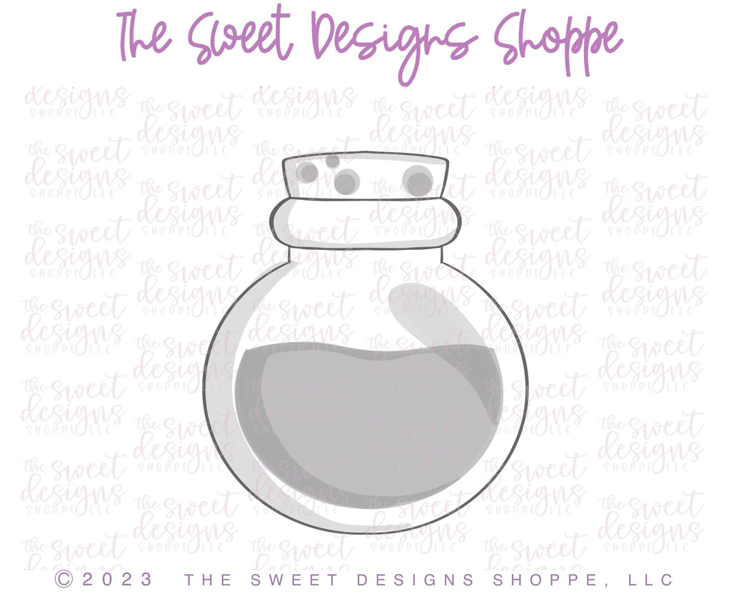 Cookie Cutters - Chubby Potion - Cookie Cutter - The Sweet Designs Shoppe - TSDS - - ALL,Cookie Cutter,Food,Halloween,Potion,Promocode