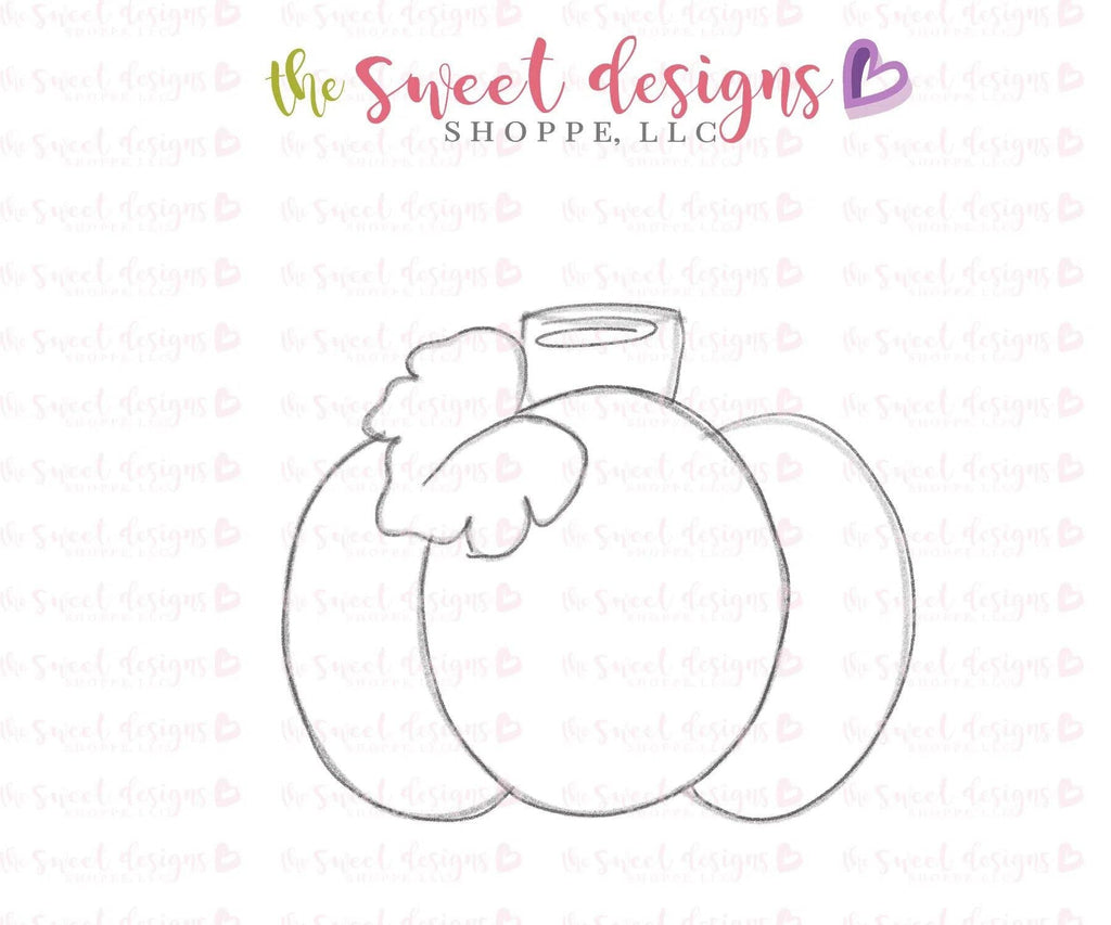 Cookie Cutters - Chubby Pumpkin 2018 v2- Cookie Cutter - The Sweet Designs Shoppe - TSDS - - ALL,bat,Boo!,Cookie Cutter,Customize,fall,Fall / Halloween,Fall / Thanksgiving,Food,Food & Beverages,halloween,Promocode,Pumpkin,thanksgiving,Vegetable