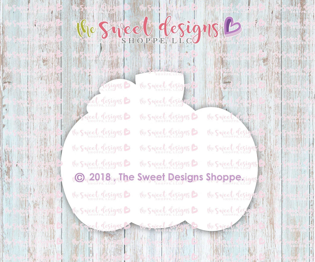 Cookie Cutters - Chubby Pumpkin 2018 v2- Cookie Cutter - The Sweet Designs Shoppe - TSDS - - ALL,bat,Boo!,Cookie Cutter,Customize,fall,Fall / Halloween,Fall / Thanksgiving,Food,Food & Beverages,halloween,Promocode,Pumpkin,thanksgiving,Vegetable