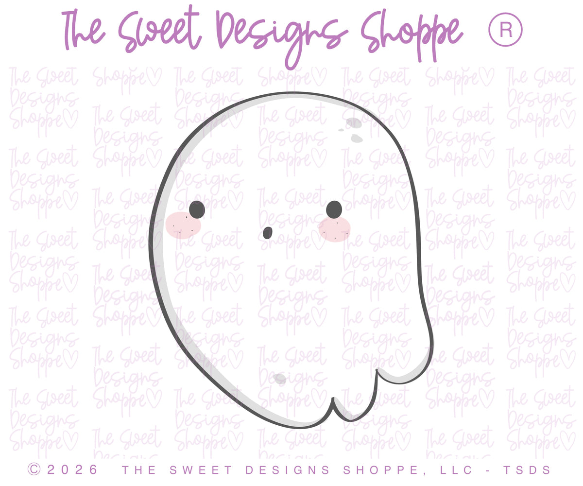 Cookie Cutters - Chubby Round Ghost - Cookie Cutter - The Sweet Designs Shoppe - TSDS - - ALL,Cookie Cutter,Ghost,halloween,Promocode,STL