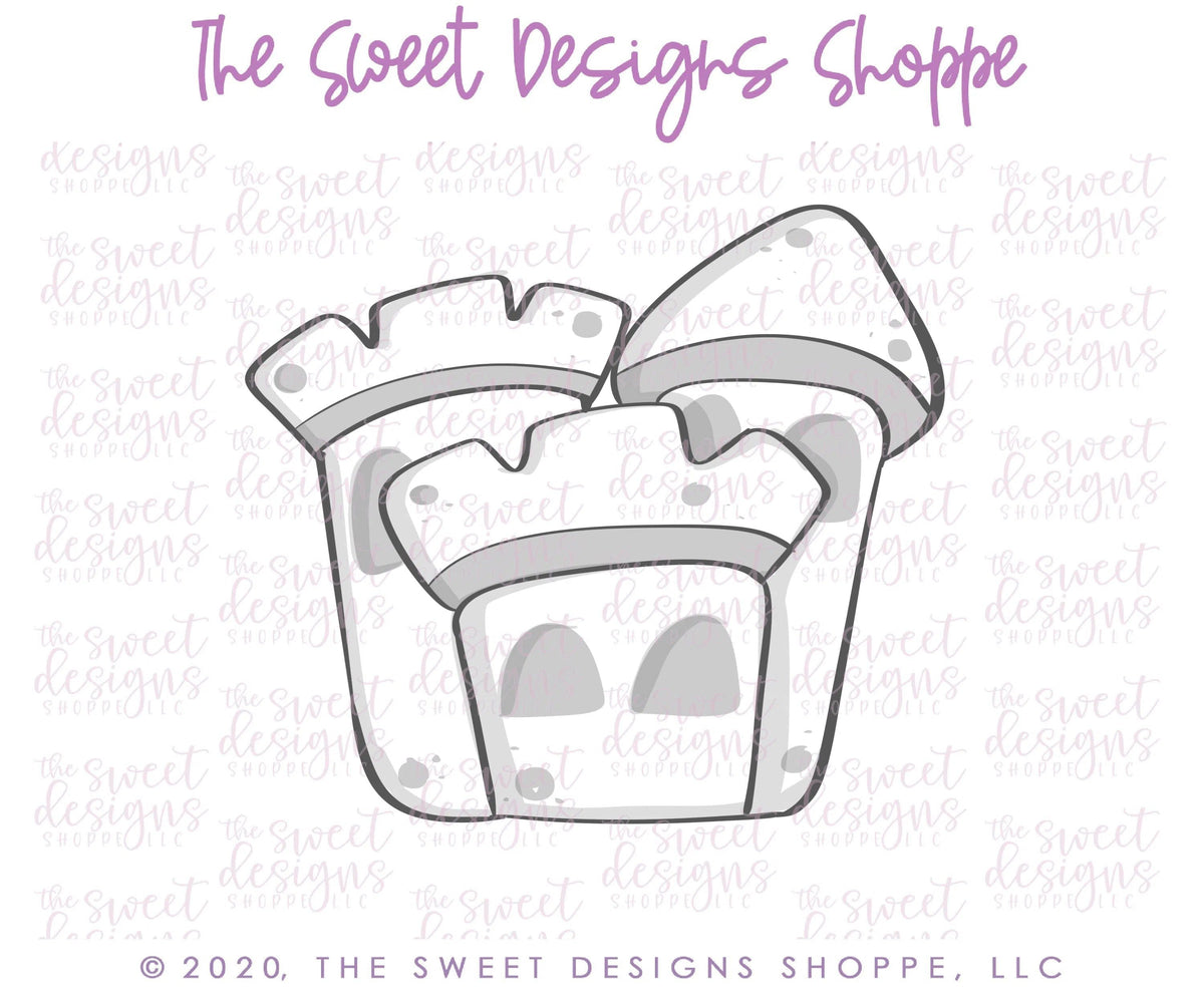 Cookie Cutters - Chubby SandCastle - Cookie Cutter - The Sweet Designs Shoppe - TSDS - - Accesories,ALL,beach,Cookie Cutter,Customize,pool,pool party,Promocode,sand castle,STL,Summer,under the sea