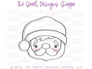 Cookie Cutters - Chubby Santa Face - Cookie Cutter - The Sweet Designs Shoppe - TSDS - - ALL,Christmas,Christmas / Winter,Cookie Cutter,Face,Promocode,Santa Claus,STL,Winter