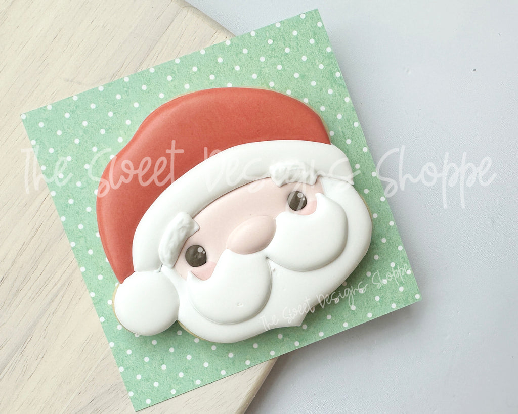 Cookie Cutters - Chubby Santa Face - Cookie Cutter - The Sweet Designs Shoppe - TSDS - - ALL,Christmas,Christmas / Winter,Cookie Cutter,Face,Promocode,Santa Claus,Winter