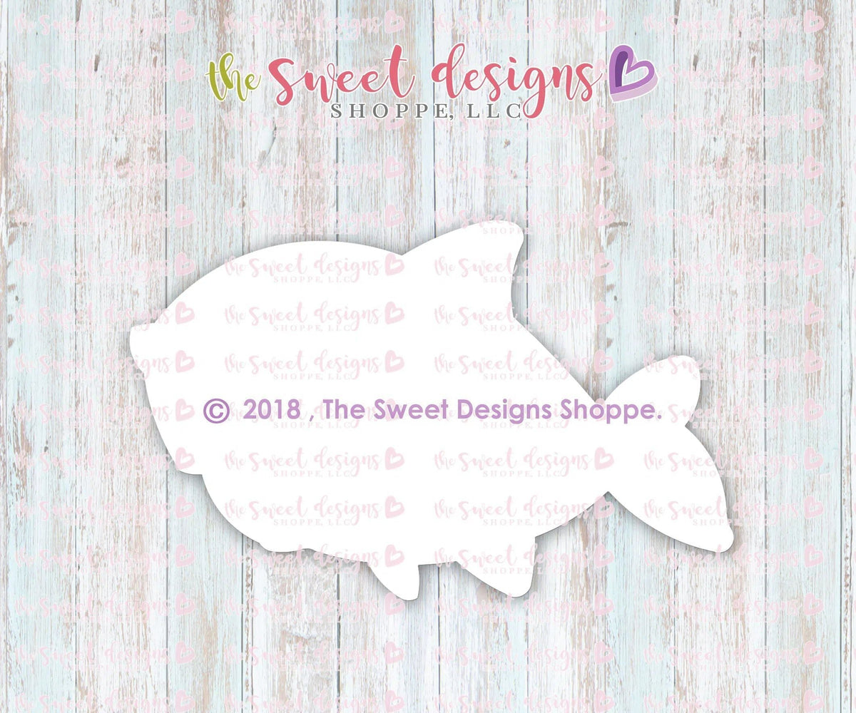 Cookie Cutters - Chubby Shark - Cookie Cutter - The Sweet Designs Shoppe - TSDS - - ALL,Animal,Animals,beach,Cookie Cutter,Promocode,sand,STL,summer,under the sea