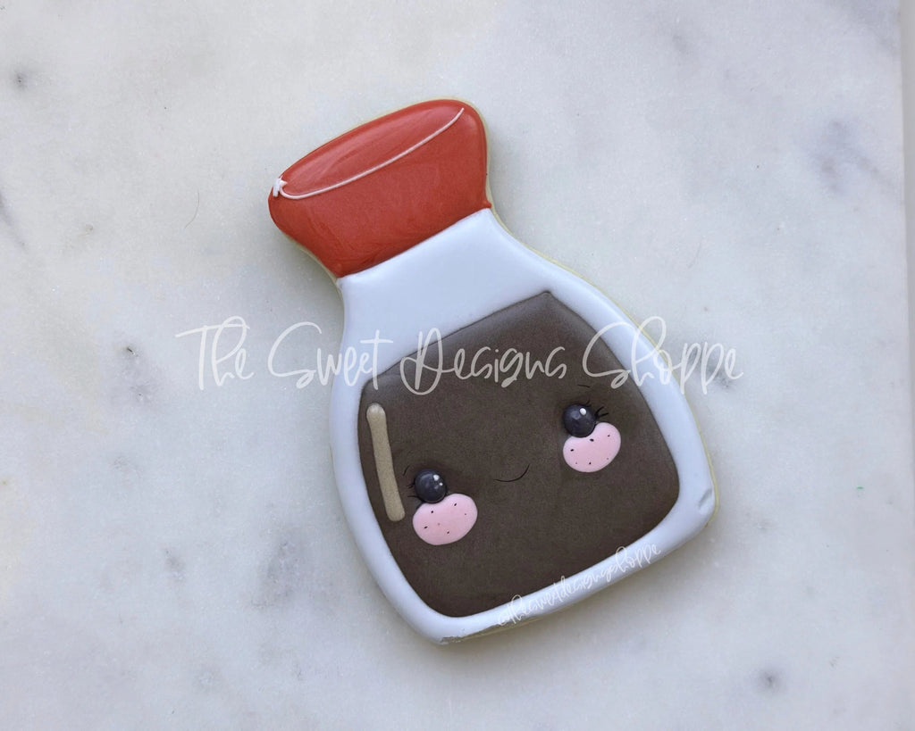 Cookie Cutters - Chubby Soy Sauce - Cookie Cutter - Sweet Designs Shoppe - - ALL, Cookie Cutter, Food, Food and Beverage, Food beverages, Fruits and Vegetables, Promocode, Valentines