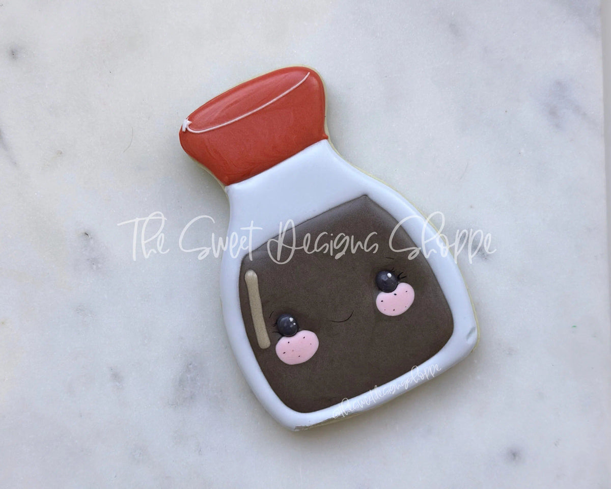 Cookie Cutters - Chubby Soy Sauce - Cookie Cutter - The Sweet Designs Shoppe - TSDS - - ALL,Cookie Cutter,Food,Food and Beverage,Food beverages,Fruits and Vegetables,Promocode,STL,Valentines