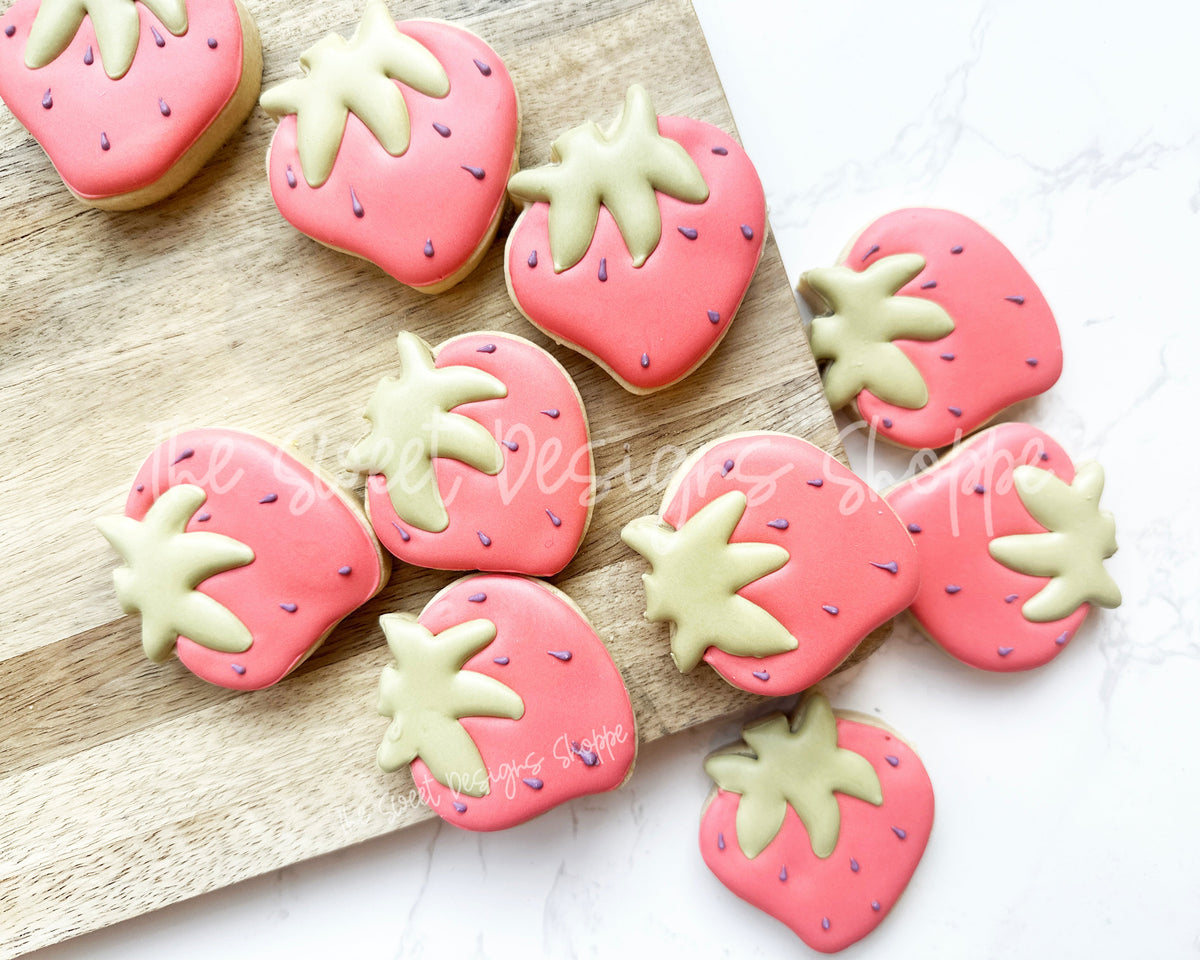 Cookie Cutters - Chubby Strawberry - Cookie Cutter - The Sweet Designs Shoppe - TSDS - - ALL,Cookie Cutter,Food,Food & Beverages,fruit,fruits,Fruits and Vegetables,Promocode,School,School / Graduation,STL,Summer