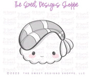Cookie Cutters - Chubby Sushi - Cookie Cutter - The Sweet Designs Shoppe - TSDS - - ALL,Cookie Cutter,Food,Food and Beverage,Food beverages,Fruits and Vegetables,Promocode,STL,sushi,Valentines