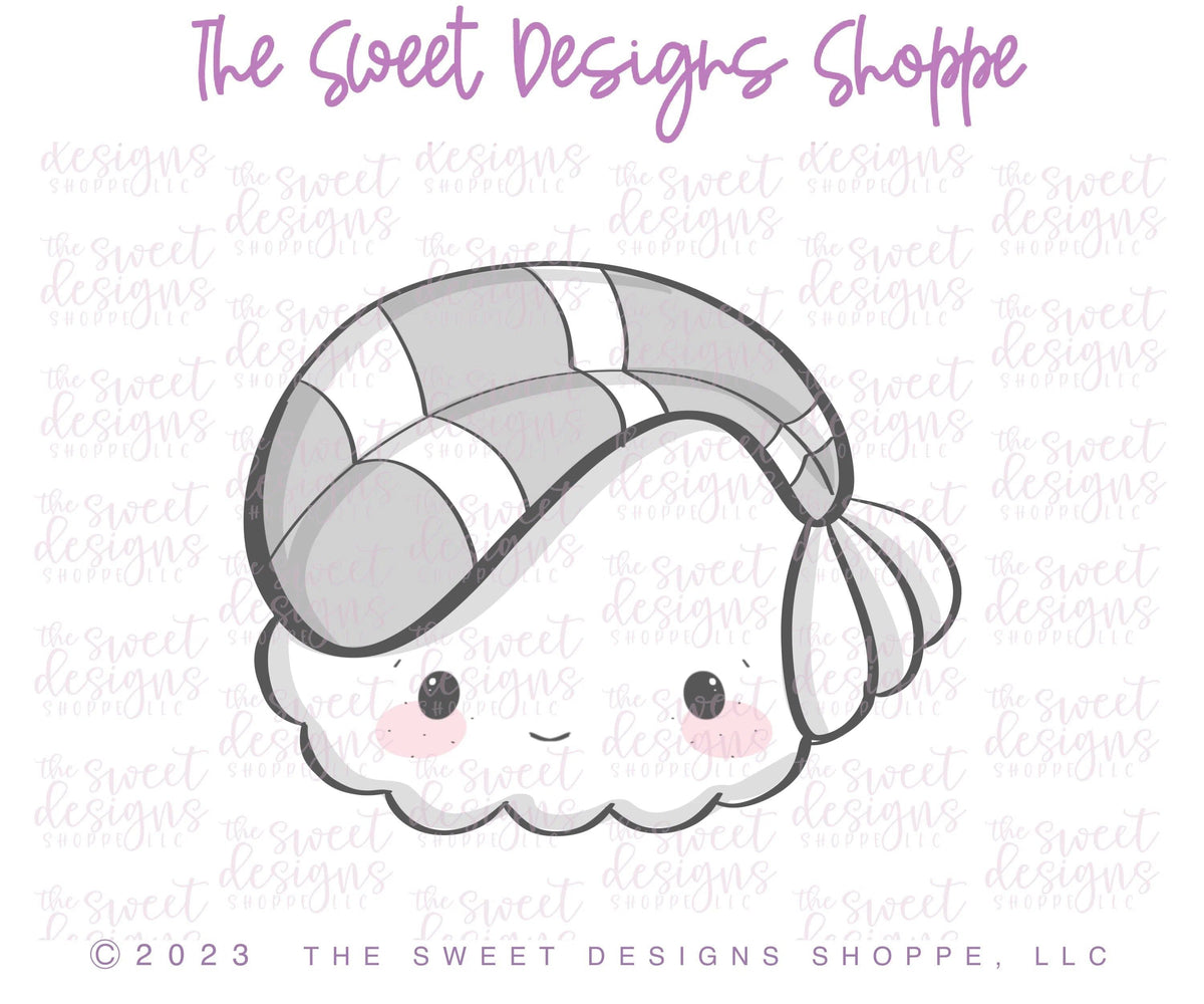 Cookie Cutters - Chubby Sushi - Cookie Cutter - The Sweet Designs Shoppe - TSDS - - ALL,Cookie Cutter,Food,Food and Beverage,Food beverages,Fruits and Vegetables,Promocode,STL,sushi,Valentines