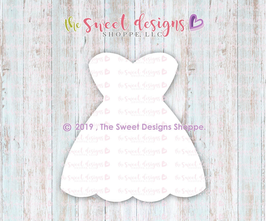 Cookie Cutters - Chubby Wedding Dress - Cookie Cutter - Sweet Designs Shoppe - - ALL, Clothing / Accessories, Cookie Cutter, Dress, Girl, Promocode, Wedding