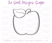 Cookie Cutters - Chunky Apple - Cookie Cutter - The Sweet Designs Shoppe - TSDS - - ALL,back to school,chunky apple,Cookie Cutter,fruit,fruits,Fruits and Vegetables,Promocode,School,School / Graduation,school supplies,STL
