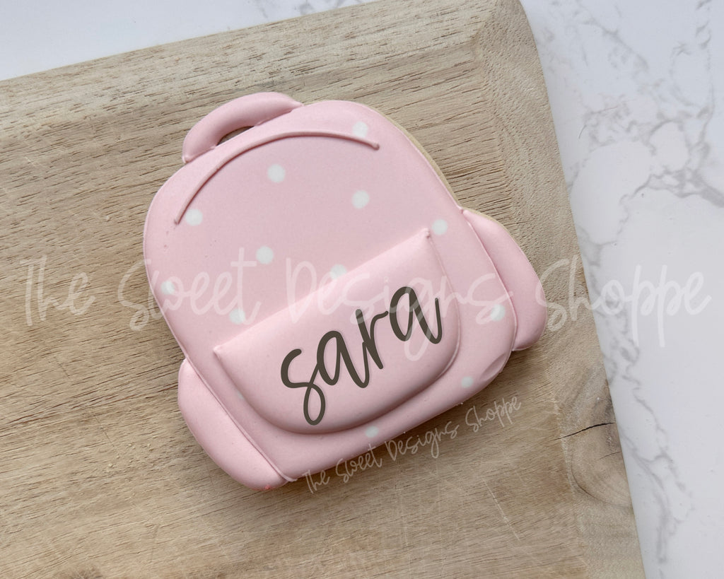 Cookie Cutters - Chunky Backpack- Cookie Cutter - The Sweet Designs Shoppe - TSDS - - ALL,back to school,Backpack,chunky backpack,Cookie Cutter,homeschool,Promocode,School,School / Graduation,school supplies,Sharpener,STL