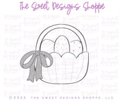 Cookie Cutters - Chunky Basket with a Bow - Cookie Cutter - The Sweet Designs Shoppe - TSDS - - ALL,basket,chunky basket with a bow,Cookie Cutter,Easter,Easter / Spring,easter basket,Nature,Nest,Promocode,STL