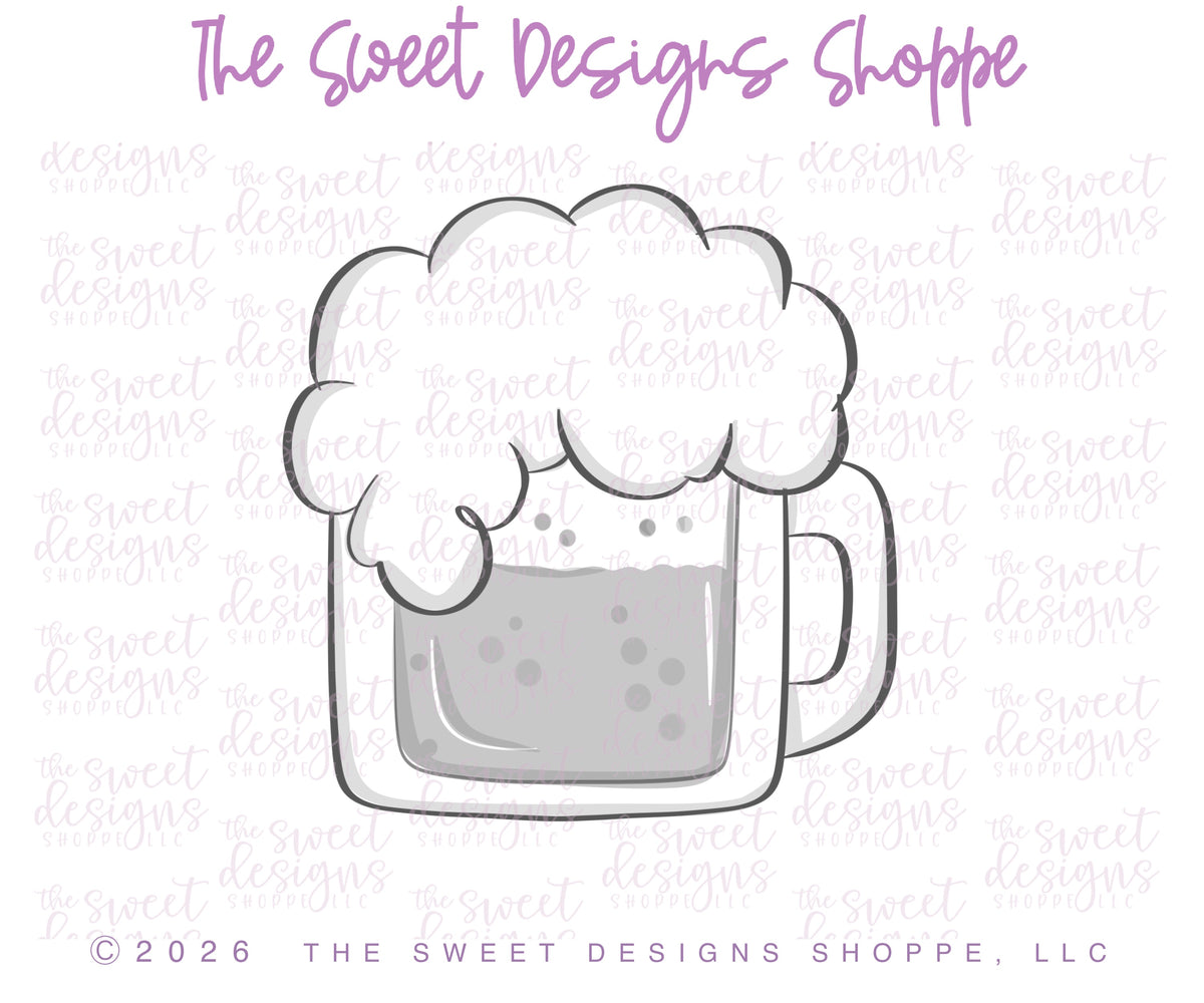 Cookie Cutters - Chunky Beer - Cookie Cutter - The Sweet Designs Shoppe - TSDS - - ALL,Cookie Cutter,drink,Food & Beverages,Food and Beverage,patrick,patrick's,Promocode,Saint Patricks,ST PATRICK,St Patrick’s Day,St. Pat,St. Patricks,STL