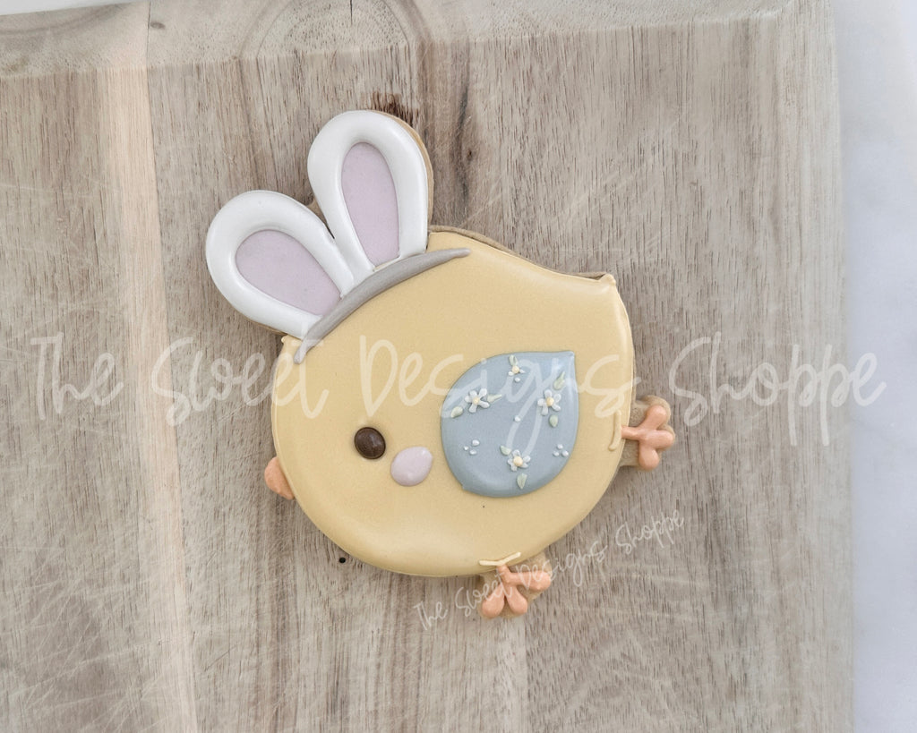 Cookie Cutters - Chunky Chick with Bunny Ears - Cookie Cutter - The Sweet Designs Shoppe - TSDS - - ALL,Animal,Animals,chick with ears,Cookie Cutter,Easter,Easter / Spring,Promocode,STL