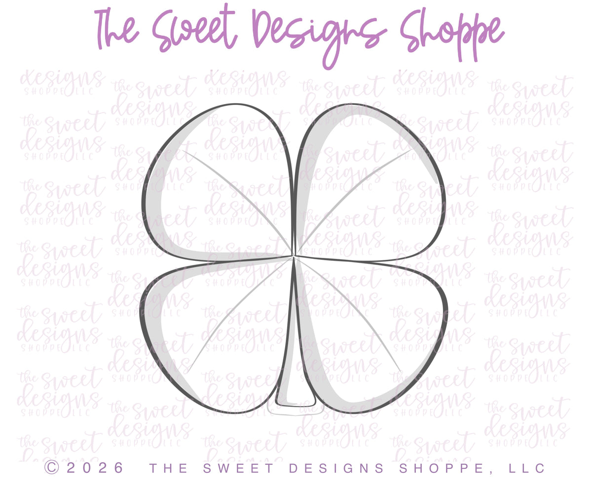 Cookie Cutters - Chunky Clover - Cookie Cutter - The Sweet Designs Shoppe - TSDS - - ALL,Cookie Cutter,Flower,Flowers,Leaves and Flowers,Nature,patrick,patrick's,Promocode,Saint Patricks,ST PATRICK,St Patrick’s Day,St. Pat,St. Patricks,STL,Trees Leaves and Flowers