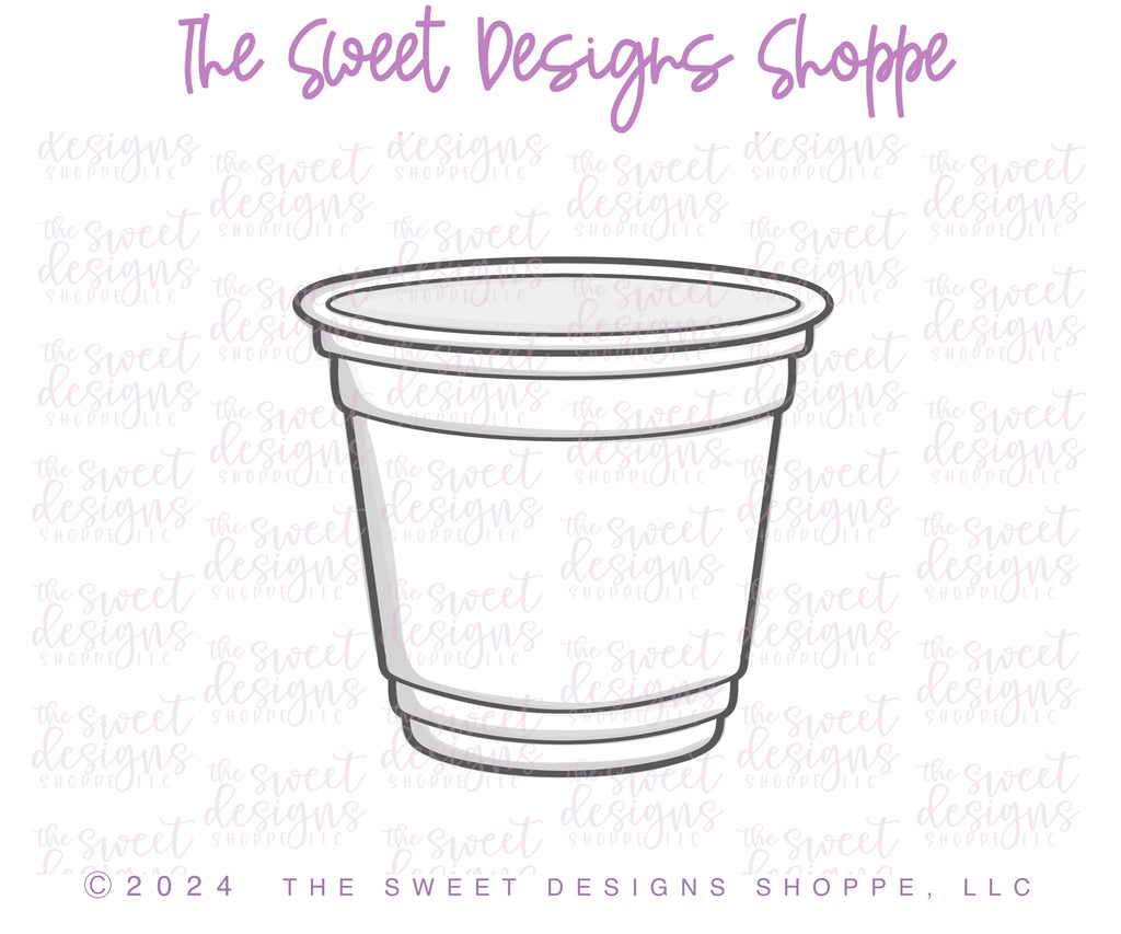 Cookie Cutters - Chunky Disposable Cup - Cookie Cutter - The Sweet Designs Shoppe - TSDS - - 4th,4th July,4th of July,ALL,Birthday,Cookie Cutter,Party,Patriotic,pool party,Promocode,STL,Summer,USA