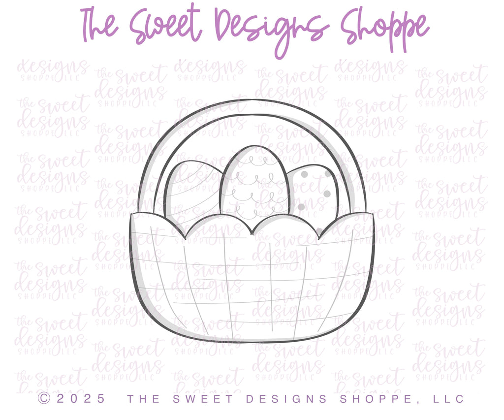 Cookie Cutters - Chunky Easter Basket - Cookie Cutter - The Sweet Designs Shoppe - - ALL,basket,Cookie Cutter,Easter,Easter / Spring,easter basket,new,Promocode,STL