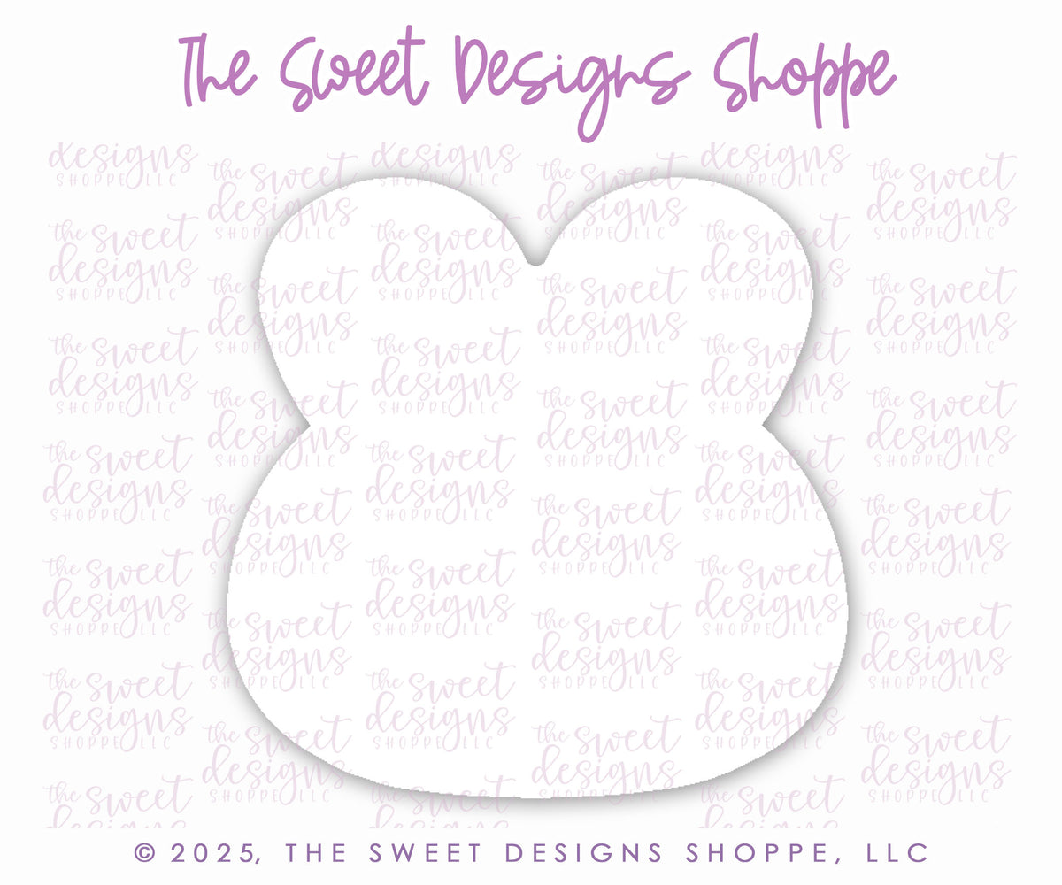 Cookie Cutters - Chunky Easter Bunny Face - Cookie Cutter - The Sweet Designs Shoppe - TSDS - - ALL,Animal,Animals,Animals and Insects,bunny face,Chunky Bunny Face,Cookie Cutter,Easter,Easter / Spring,pets,Promocode,STL