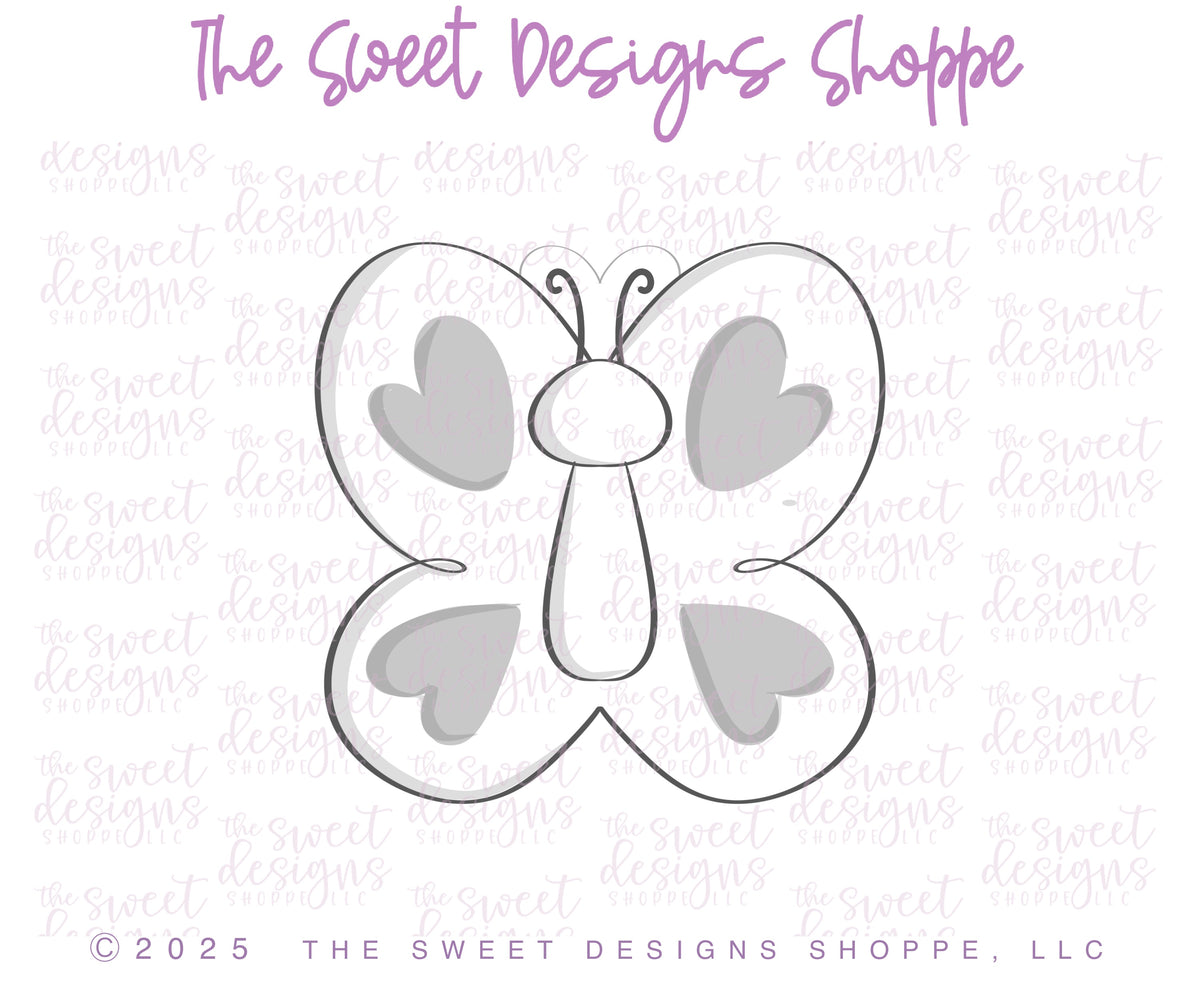Cookie Cutters - Chunky Easter Butterfly - Cookie Cutter - The Sweet Designs Shoppe - TSDS - - ALL,Animal,Animals,Animals and Insects,butterfly easter,chunky easter butterlfy,Cookie Cutter,Easter,Easter / Spring,insect,Insects,Promocode,Spring,STL,Summer