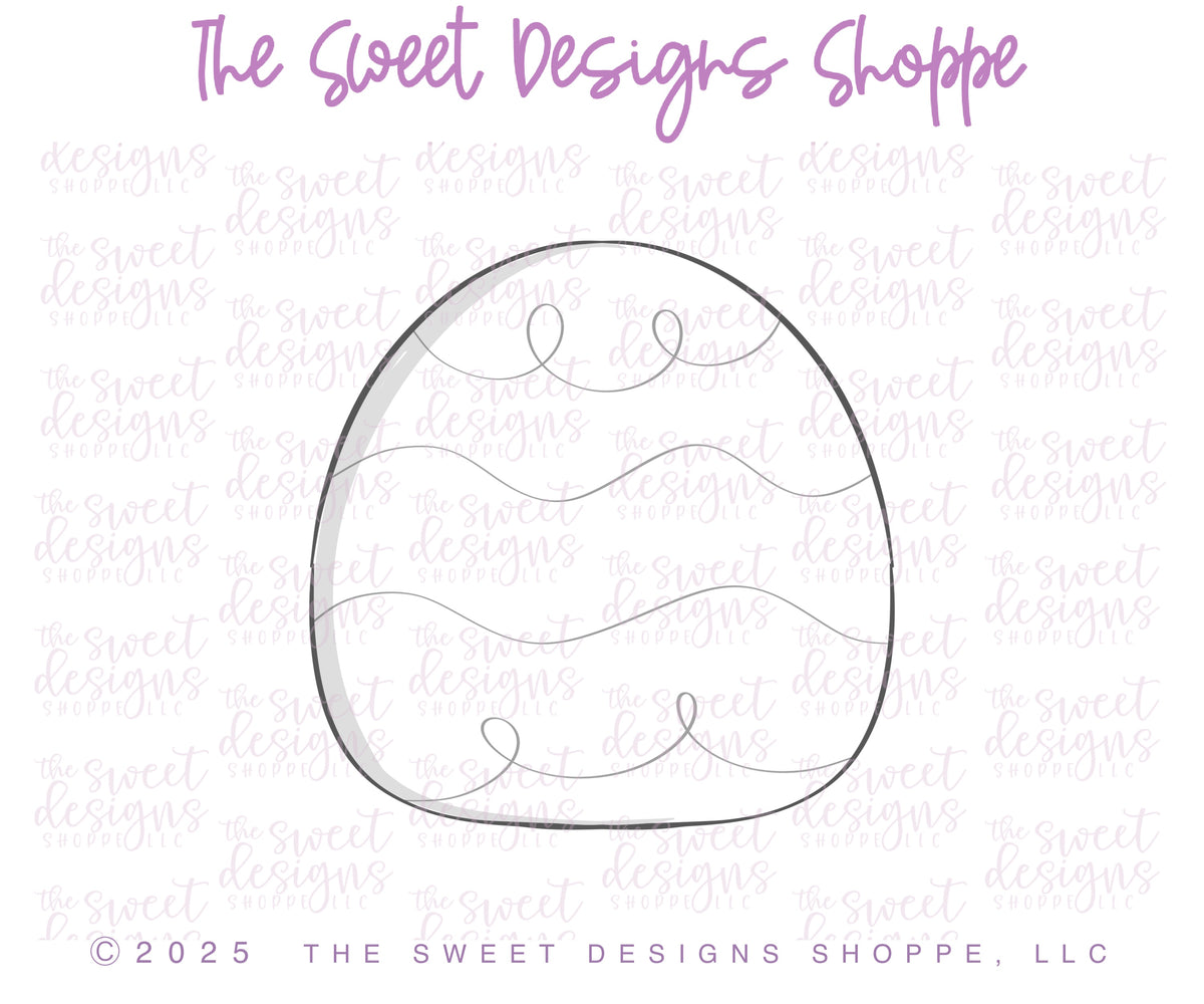 Cookie Cutters - Chunky Easter Egg - Cookie Cutter - The Sweet Designs Shoppe - TSDS - - ALL,Chunky easter egg,Cookie Cutter,Easter,Easter / Spring,Easter egg,Promocode,STL