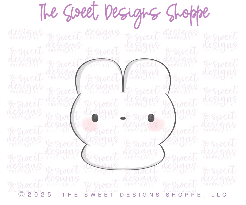 Cookie Cutters - Chunky Easter Marshmallow Bunny - Cookie Cutter - The Sweet Designs Shoppe - TSDS - - ALL,Animal,Animals,Animals and Insects,basket,Cookie Cutter,Easter,Easter / Spring,marshamallow,Marshmallow bunny,Peeps,Promocode,STL