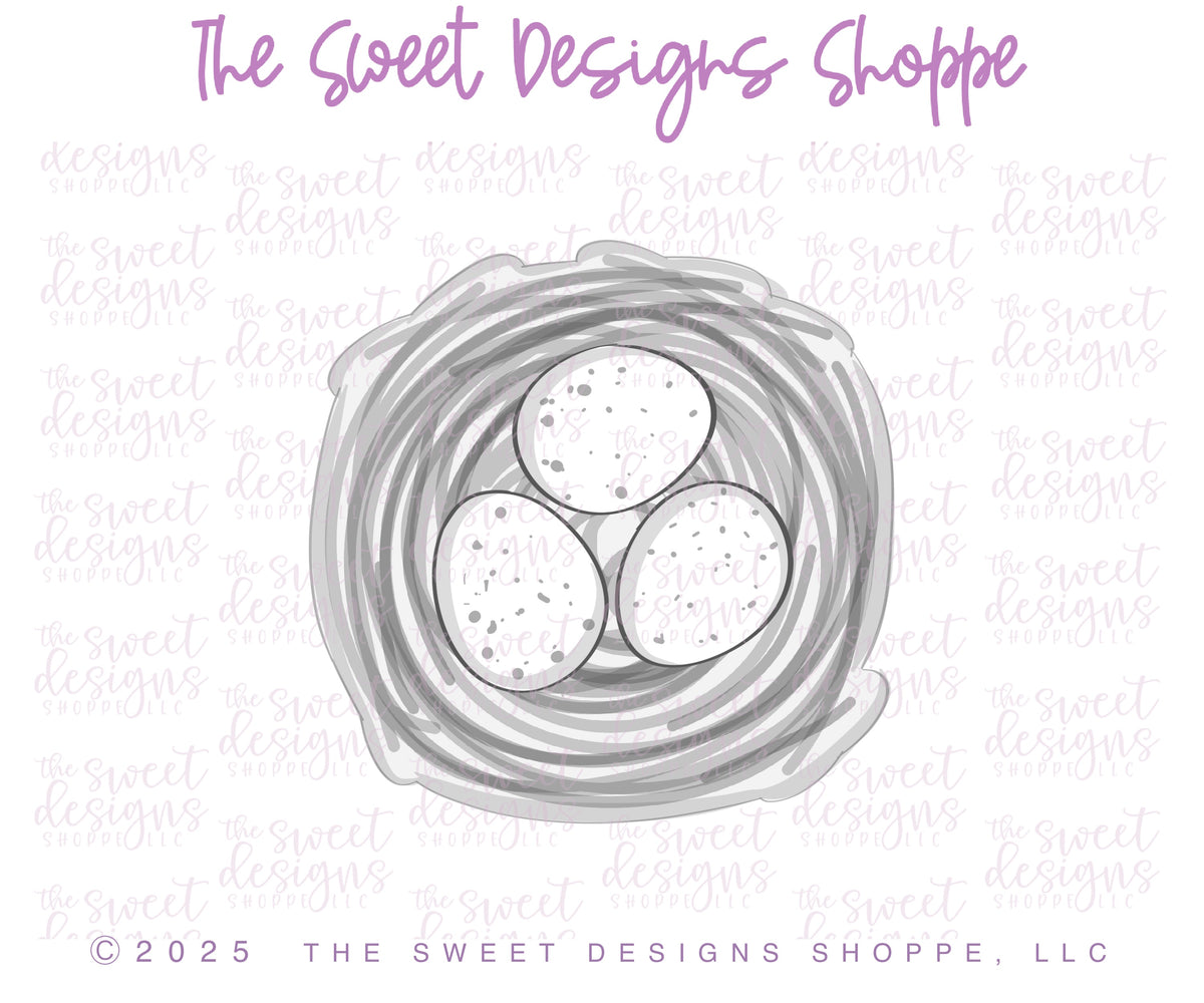 Cookie Cutters - Chunky Easter Nest - Cookie Cutter - The Sweet Designs Shoppe - TSDS - - ALL,Chunky easter nest,Cookie Cutter,Easter,Easter / Spring,Nature,Nest,Promocode,STL