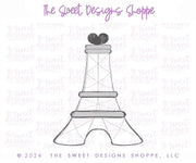 Cookie Cutters - Chunky Eiffel Tower - Cookie Cutter - The Sweet Designs Shoppe - TSDS - - ALL,Cookie Cutter,honeymoon,Love,Paris,Promocode,STL,travel,valentine,Valentines,Wedding,Wedding Favors