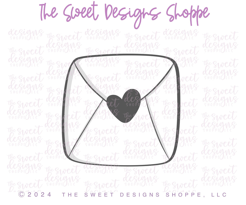 Cookie Cutters - Chunky Envelope - Cookie Cutter - The Sweet Designs Shoppe - - ALL, chunky, Cookie Cutter, new, Plaque, Plaques, Promocode, STL, valentine, Valentines