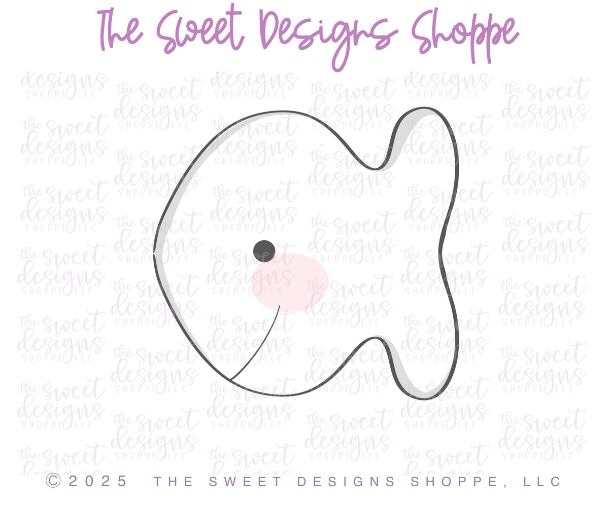 Cookie Cutters - Chunky Fish Cracker - Cookie Cutter - The Sweet Designs Shoppe - TSDS - - ALL,back to school,chunky apple,chunky fish cracker,Cookie Cutter,crackers,fish cracker,fruit,Promocode,School,School / Graduation,school supplies,snacksgoldfish,STL,under the sea