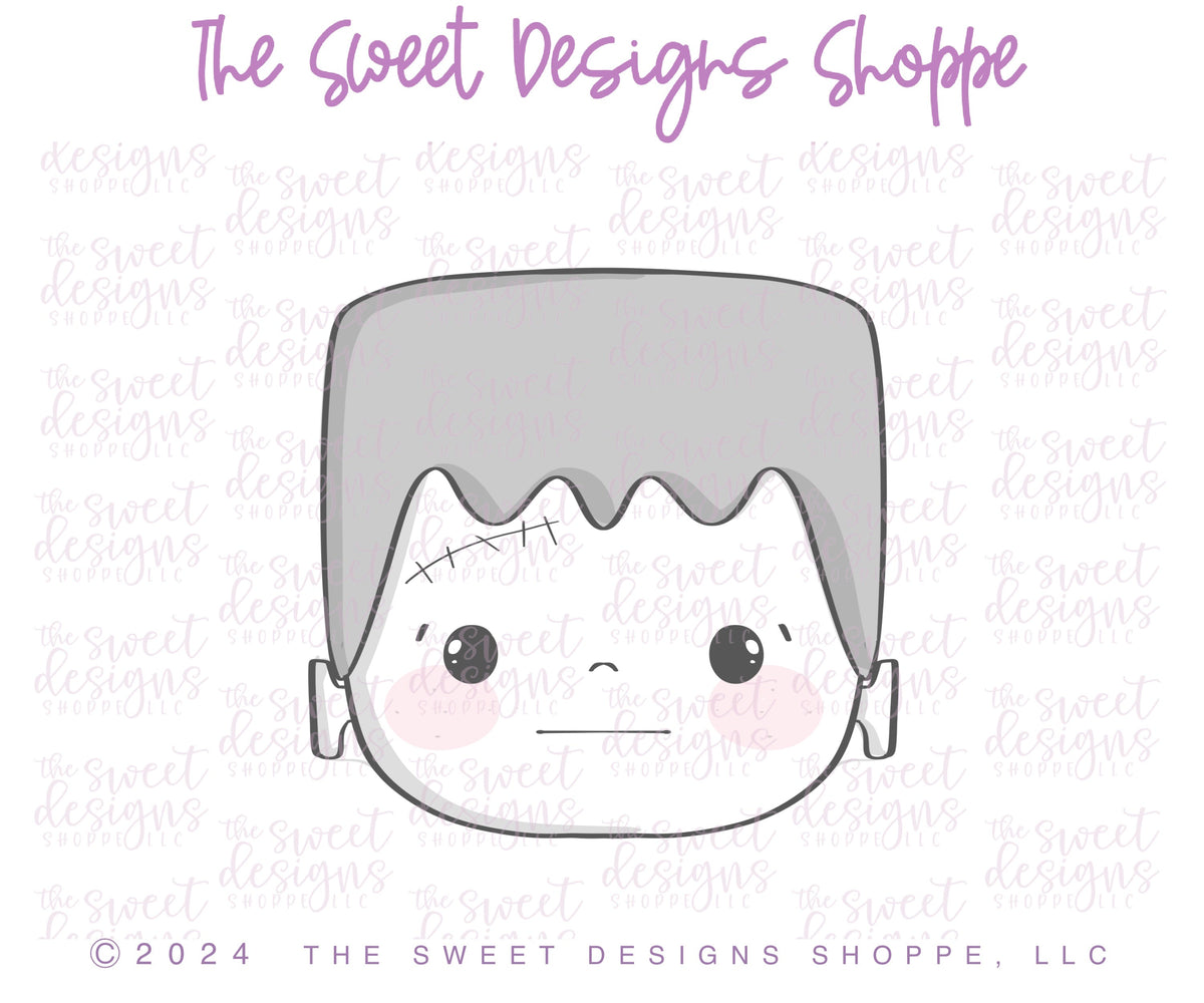 Cookie Cutters - Chunky Frankie Face - Cookie Cutter - The Sweet Designs Shoppe - TSDS - - ALL,Cookie Cutter,halloween,Promocode,STL