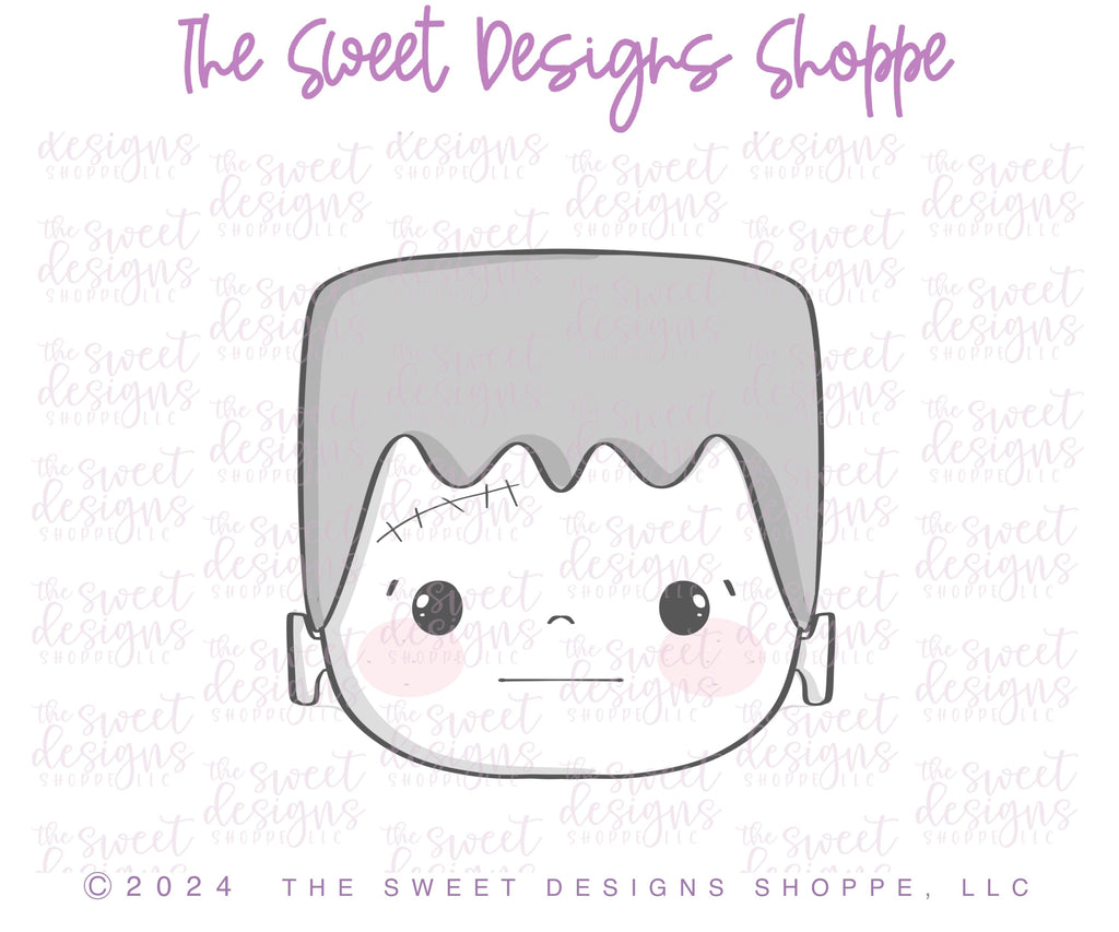 Cookie Cutters - Chunky Frankie Face - Cookie Cutter - The Sweet Designs Shoppe - TSDS - - ALL,Cookie Cutter,halloween,Promocode,STL