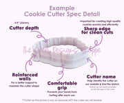 Cookie Cutters - Chunky Frankie Face - Cookie Cutter - The Sweet Designs Shoppe - TSDS - - ALL,Cookie Cutter,halloween,Promocode,STL